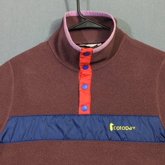 Cotopaxi Teca Fleece Pullover Women's M Purple Snap Neck Outdoor Hiking - Picture 6 of 9